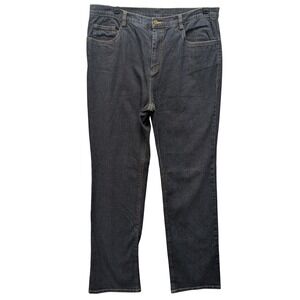 Doncaster Sport Straight Leg Jeans Womens 10 Dark Blue Indigo Stretch Denim